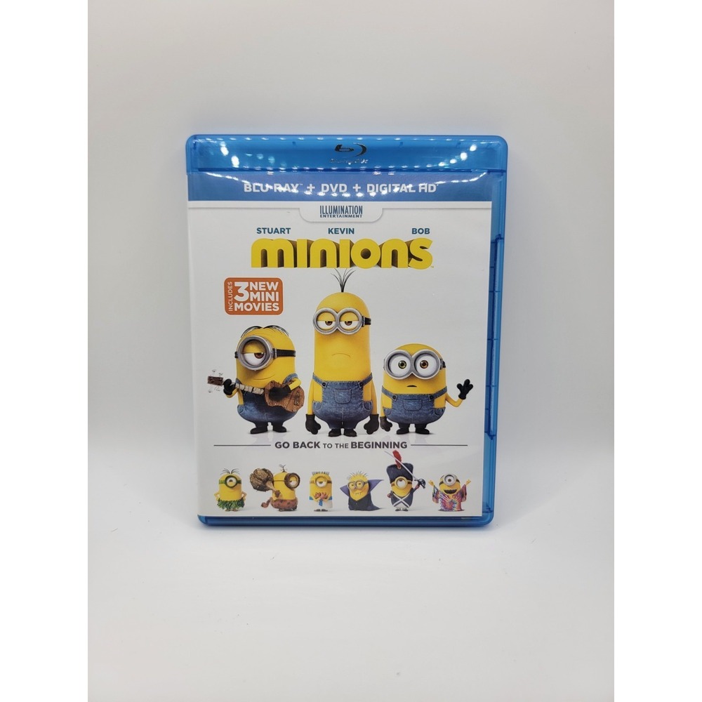 Minions (Blu-ray + DVD + Digital) 3 New Mini Movies